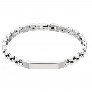 Oxzen ανδρικό βραχιόλι από ανοξείδωτο ατσάλι, ταυτότητα