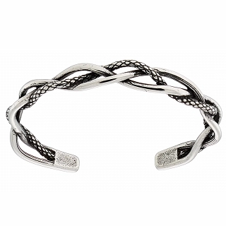 Βραχιόλι ανδρικό από ανοξείδωτο ατσάλι χειροπέδα αντικέ σταθερή με σχέδιο 9mm