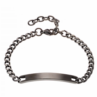 Βραχιόλι ανδρικό ατσάλινο ταυτότητα