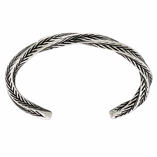 Oxzen ανδρικό βραχιόλι σταθερό από ανοξείδωτο ατσάλι 5mm