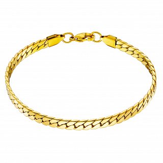 Oxzen ανδρικό βραχιόλι ατσάλινο 6mm Gourmet