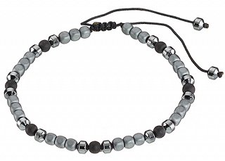 Βραχιόλι ατσάλινο με χάντρες