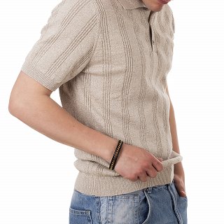 Oxzen ατσάλινο ανδρικό βραχιόλι με δέρμα