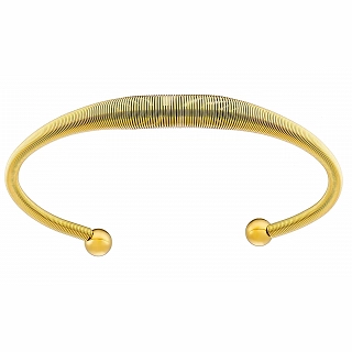 Βραχιόλι γυναικείο από ανοξείδωτο ατσάλι χειροπέδα σπείρα με ματ φινίρισμα