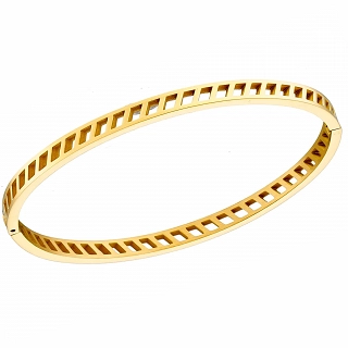 Βραχιόλι γυναικείο από ανοξείδωτο ατσάλι χειροπέδα με κούμπωμα