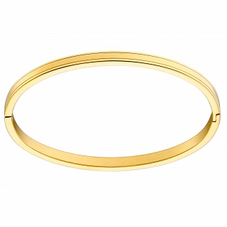 Βραχιόλι γυναικείο από ανοξείδωτο ατσάλι ματ χειροπέδα με κούμπωμα