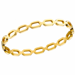 Βραχιόλι γυναικείο από ανοξείδωτο ατσάλι χειροπέδα με κούμπωμα