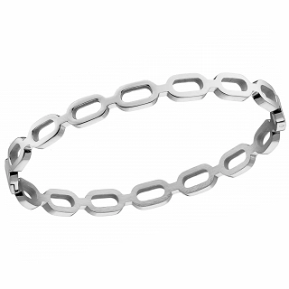 Βραχιόλι γυναικείο από ανοξείδωτο ατσάλι χειροπέδα με κούμπωμα