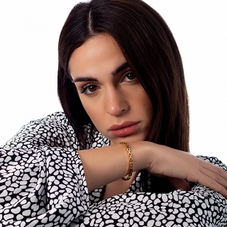 Βραχιόλι γυναικείο από ανοξείδωτο ατσάλι αλυσίδα, χειροπέδα με κούμπωμα