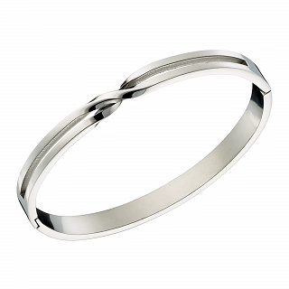 Βραχιόλι γυναικείο από ανοξείδωτο ατσάλι χειροπέδα με κούμπωμα