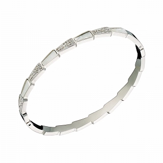 Βραχιόλι γυναικείο από ανοξείδωτο ατσάλι χειροπέδα με φίλντισι