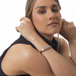 Βραχιόλι γυναικείο από ανοξείδωτο ατσάλι χειροπέδα με μαίανδρο