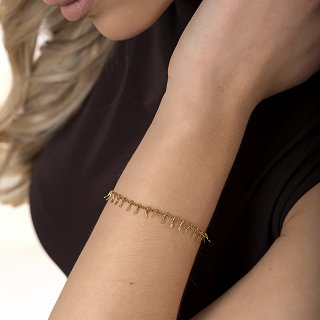 Oxzen ατσάλινο βραχιόλι γυναικείο