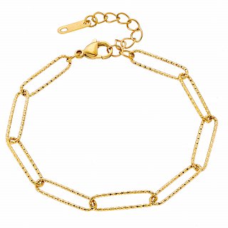 Oxzen ατσάλινο βραχιόλι διαμανταρισμένο