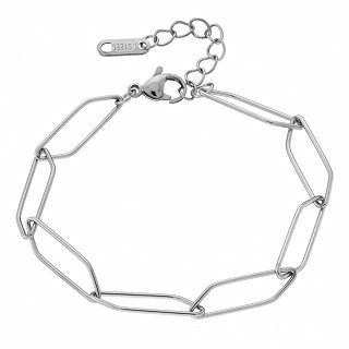 Oxzen ατσάλινο βραχιόλι λουστρέ