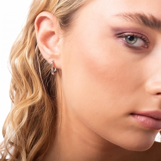 Σκουλαρίκια κρίκοι ατσάλινοι σφυρήλατοι