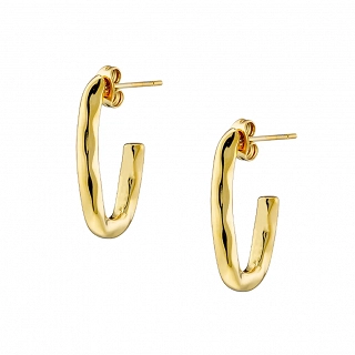 Σκουλαρίκια κρίκοι ατσάλινοι σφυρήλατοι