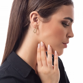 Σκουλαρίκια κρίκοι ατσάλινοι σφυρήλατοι