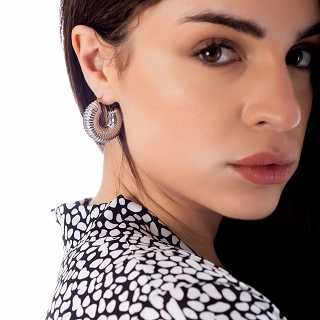 Oxzen σκουλαρίκια κρίκοι ατσάλινοι φαρδιοί