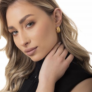 Oxzen ατσάλινος κρίκος χοντρός σαγρέ