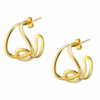 Σκουλαρίκι γυναικείο από ανοξείδωτο ατσάλι κρίκος