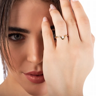 Δαχτυλίδι ατσάλινο λεπτό με πέρλα