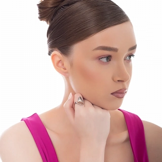 Oxzen γυναικείο δαχτυλίδι από ανοξείδωτο ατσάλι