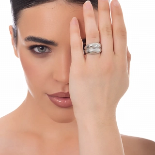 Oxzen γυναικείο δαχτυλίδι από ανοξείδωτο ατσάλι