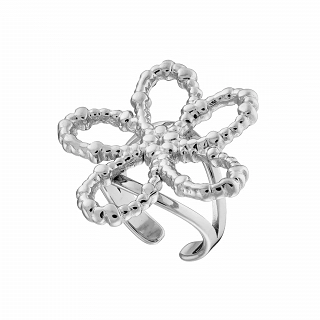 Δαχτυλίδι γυναικείο από ανοξείδωτο ατσάλι με μαργαρίτα free size