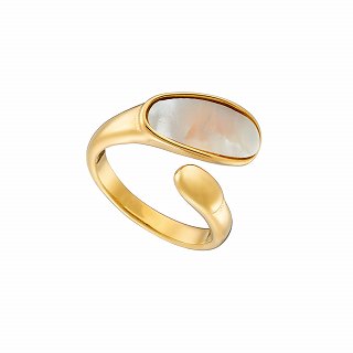 Oxzen ατσάλινο δαχτυλίδι με οπάλιο