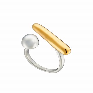 Oxzen ατσάλινο ασημόχρυσο δαχτυλίδι