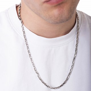 Oxzen ανδρική αλυσίδα ατσάλινη 4mm