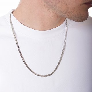 Oxzen ανδρική αλυσίδα ατσάλινη 6mm Gourmet