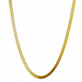 Oxzen ανδρική αλυσίδα ατσάλινη 6mm Gourmet