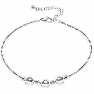 Oxzen αλυσίδα ποδιου ατσάλινη