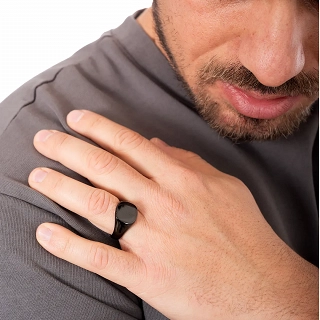 Oxzen ανδρικό δαχτυλίδι από ανοξείδωτο ατσάλι τετράγωνο