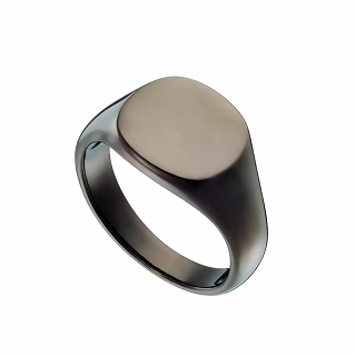 Oxzen ανδρικό δαχτυλίδι από ανοξείδωτο ατσάλι τετράγωνο