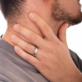 Oxzen ανδρικό δαχτυλίδι από ανοξείδωτο ατσάλι οβάλ