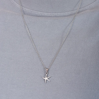 Κολιέ Unisex από ανοξείδωτο ατσάλι αστερίας