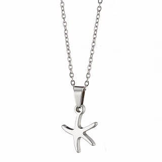 Κολιέ Unisex από ανοξείδωτο ατσάλι αστερίας