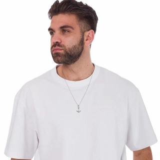 Κολιέ ανδρικό από ανοξείδωτο ατσάλι άγκυρα