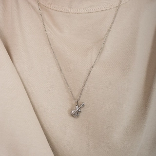 Κολιέ Unisex από ανοξείδωτο ατσάλι κιθάρα