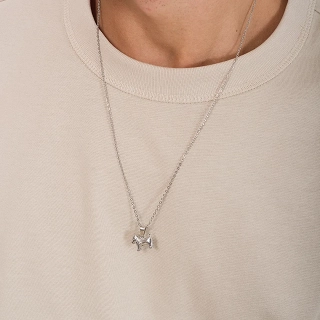 Κολιέ Unisex από ανοξείδωτο ατσάλι σκυλάκι