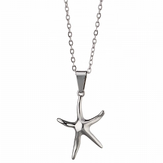 Κολιέ Unisex από ανοξείδωτο ατσάλι αστερίας