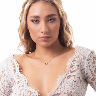 Κολιέ γυναικείο από ανοξείδωτο ατσάλι με πέρλα