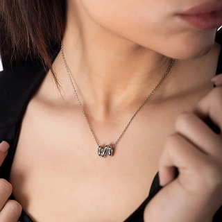 Κολιέ ατσάλινο σπείρα