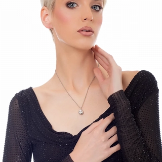 Κολιέ γυναικείο από ανοξείδωτο ατσάλι με πέρλα