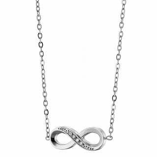 Κολιέ γυναικείο από ανοξείδωτο ατσάλι με άπειρο