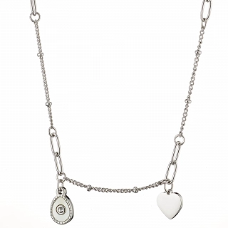 Κολιέ γυναικείο από ανοξείδωτο ατσάλι με καρδιά