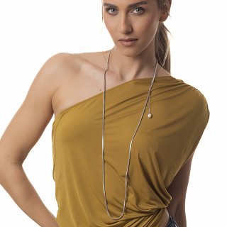 Γυναικείο κολιέ από ανοξείδωτο ατσάλι διπλό μακρύ